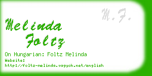 melinda foltz business card